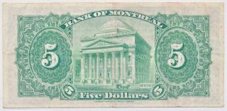 CANADA BANK OF MONTREAL 5 DOLLARS 1942 040320 - VF 2