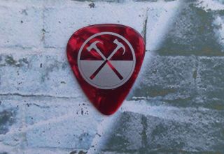 Roger Waters The Wall 2012 Tour Red Pearl Guitar Pick Ex Pink Floyd 3