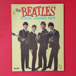 The Beatles.  Official Coloring Book.  1964 Saalfield.