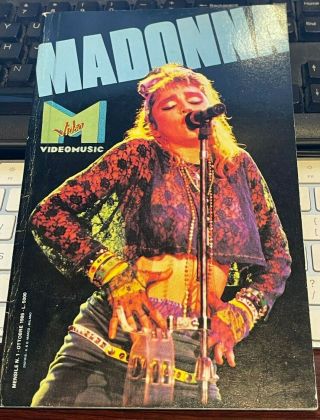 Madonna - Videomusic Book.  Italy 1985 - Vintage & Rare