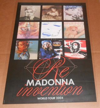 Madonna Reinvention World Tour Poster 2004 Promo 36x24