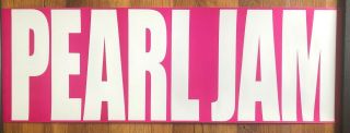 Pearl Jam Ten ULTRA RARE promo double sided poster flat 1991 2