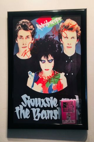 Siouxsie And The Banshees Signed Kaleidoscope Signed Poster - Toronto 1992 Tour