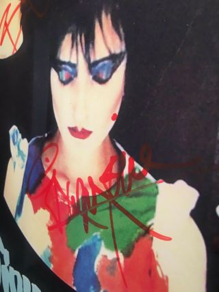 siouxsie and the banshees SIGNED kaleidoscope SIGNED POSTER - TORONTO 1992 Tour 2