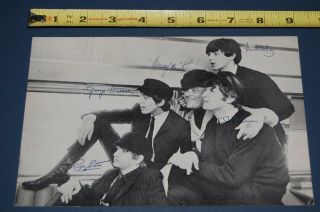 The Beatles Vintage 1964 Murray The K Promo Radio Postcard 1960 