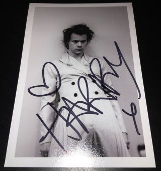 Harry Styles Hand Signed Photo Rare