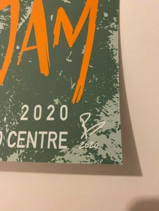 Pearl Jam Hamilton ON Canada 2020 Shawn Byous Poster Show ED Official 2