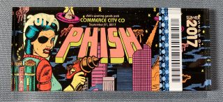 Phish - Dicks Sporting Goods Park - Commerce City,  Co Lucite Ticket 1 Magnet 2017