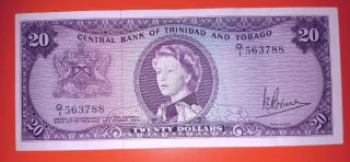 Trinidad & Tobago 1964 20 Dollars P.  29c Xf