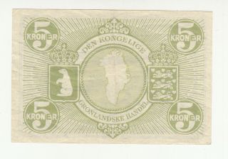 Greenland 5 kroner 1953 circ.  p18a @ 2