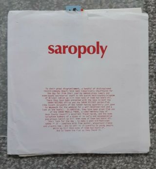 Saropoly Sarah Records Cat No.  050 Board Game