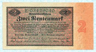 Germany 2 Rentenmark 1923 P162 Vf,