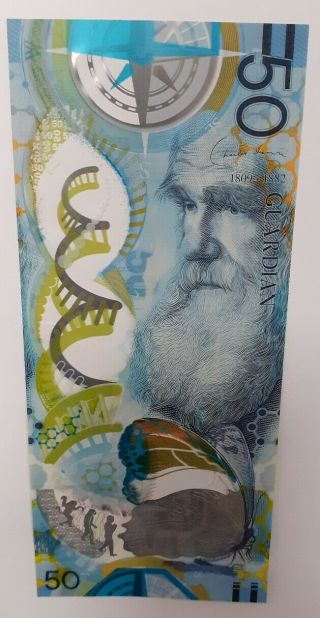 Polymer Test Note Guardian Banknote Probe Specimen Commemorative Charles Darwin