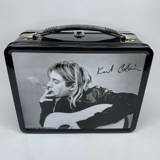 Kurt Cobain - Metal Lunch Box W/ Signature Thermos - Bravado 2005 Neca