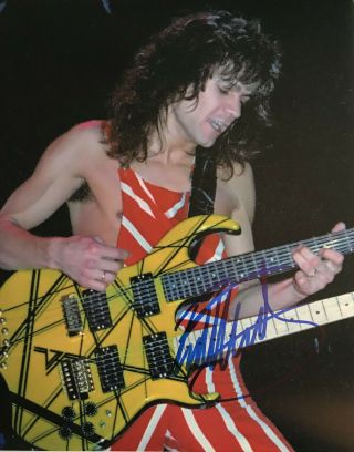 Eddie Van Halen (musician,  Rock Band Van Halen) Hand Signed Photograph 1