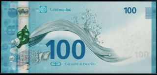 Test Note G&d / Louisenthal " 100 ",  Lead Micromirror Hologram Foil With Ovi