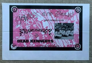 1985 Dead Kennedys Promo Poster Frankenchrist Punk Kbd 35 " X 23 " Dorm