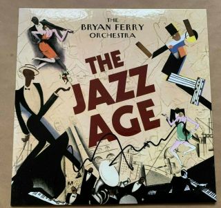 Bryan Ferry - Jazz Age - Uk Lp Signed - Roxy Music - Uacc Rd