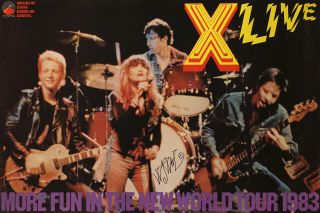 Exene Cervenka X 1983 More Fun In The World Autographed Poster
