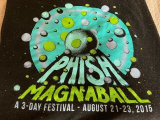 Phish Magnaball Watkins Glen,  NY 2015 Concert Event T - shirt size XXL Not Pollock 2
