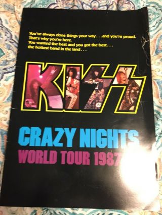 Kiss Crazy Nights Tour Book - 1987 - 88 Tour