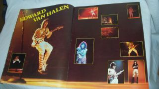 Vintage 1982 Van Halen Diver Down Us Tour Program Rock Concert Band 11x14 " Eddie