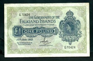 Falkland Islands (p8e) 1 Pound 1982 Avf
