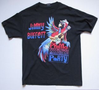 Jimmy Buffett Primo Parrot Head Party 1993 Vintage Concert T - Shirt Xl Black