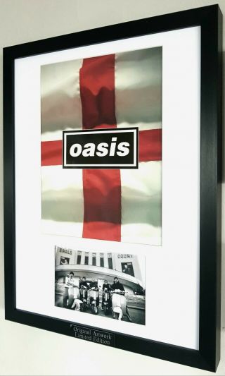 Oasis Framed Knebworth Programme - Plaque - Certificate - Liam Gallagher Rare