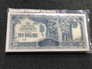 Bundle Of 100 Japanese Occupation Of Malaya $10 Dollar Notes Pick M7