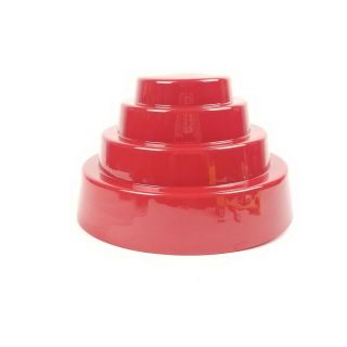 Devo Energy Dome Hat Red Deluxe Dome W/ Adjustable Insert Size 6 - 7 7/8