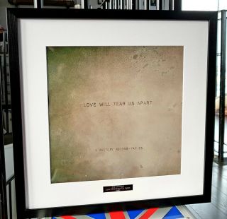 Joy Division Framed Love Will Tear Us Apart Vinyl Cover Print Ian Curtis