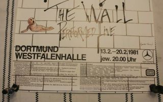 RARE PINK FLOYD THE WALL 1981 CONCERT POSTER DORTMUND GERMANY 23 X 33 2