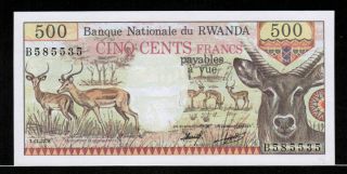 Rwanda 500 Francs 1978 Gem Unc