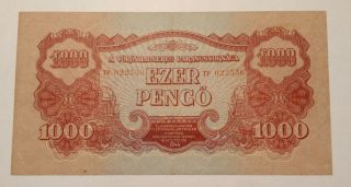 Ungarn,  Hungary - 1000 Pengo 1944 Russian Red Army Issued Vf