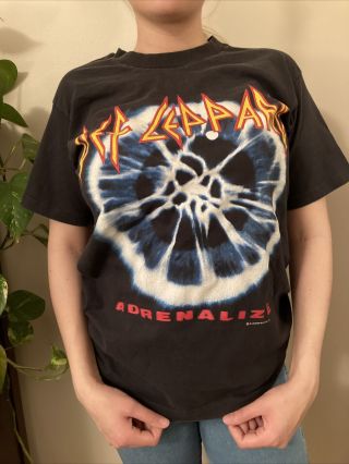 Def Leppard Adrenalize The 7 Day Weekend Tour 1993 Vtg Shirt Large Giant Tag