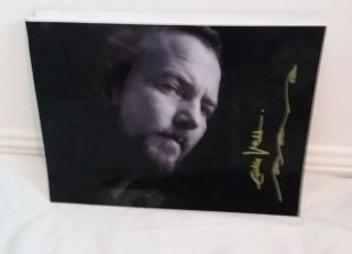 Eddie Vedder Signed And Authenticated Photo