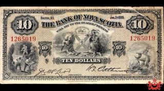 1935 The Bank Of Nova Scotia 10$ 1265019 - Vf -