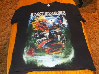 Rare Vintage Iron Maiden China " The Book Of Souls " Tour 2016 Concert Shirt
