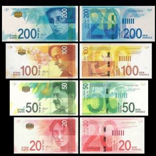 Full Set Of Israel Bank Notes,