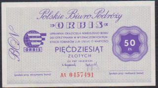 Poland Bon Orbis 50 Zloty Xf