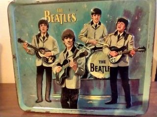Beatles Memorabilia 1965 Metal Aladdin Lunch Box No Thermos