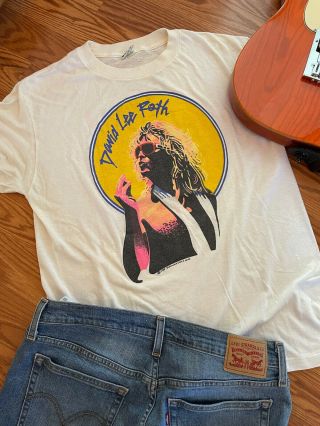 David Lee Roth Crazy From The Heat 1985 Tour Shirt Xl Rare Van Halen