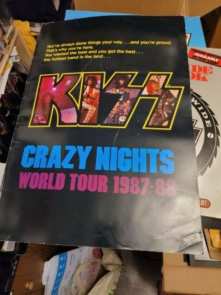 Kiss Crazy Nights World Tour Book 1987 - 1988