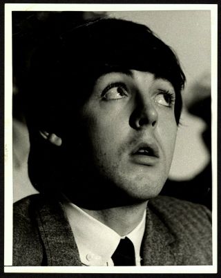 Beatles Vintage Paul Mccartney Photo From Sept 1964 Pittsburgh Press Conference
