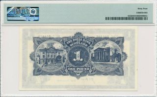 Royal Bank Scotland 1 Pound 1953 S/No xx4455 PMG 64 3