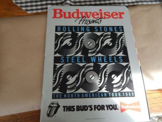 Rolling Stones Steel Wheels North American Tour 1989 Concert Program