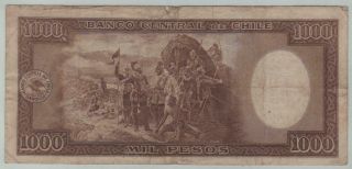CHILE BANKNOTE 1000 PESOS 10 - 3 - 1937 - PICK 99 2