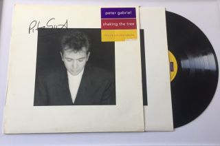 Peter Gabriel (signed Autographed) Shaking The Tree Vinyl Lp Genesis