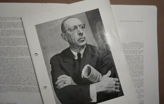 Igor Stravinsky Oedipus Rex Concert Program Bruxelles 1952